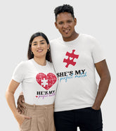 Perfect Match Unisex Half Sleeve T-Shirts (Pack of 2)